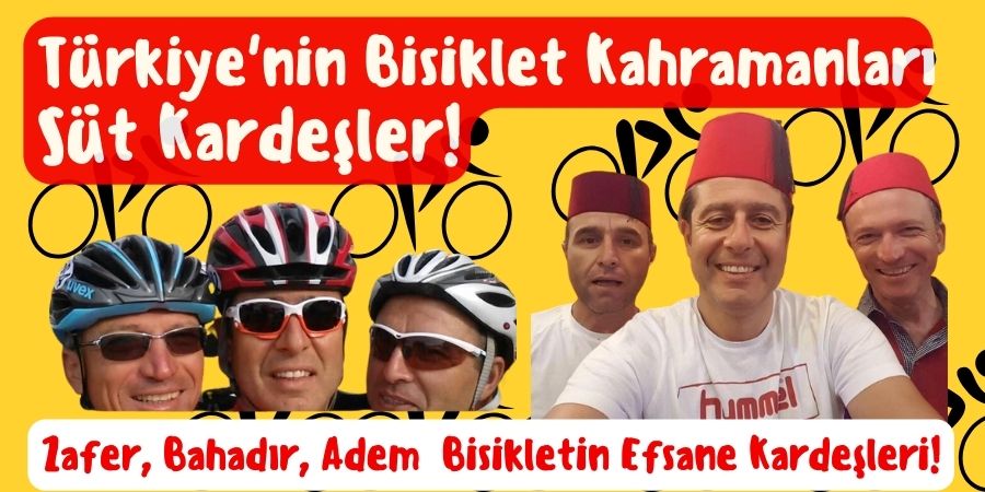 Kemal Sunal'dan İlham: Bisikletin Süt Kardeşleri! Zafer, Bahadır, Adem: Pedalın Üç Kardeşi!...BoluNet