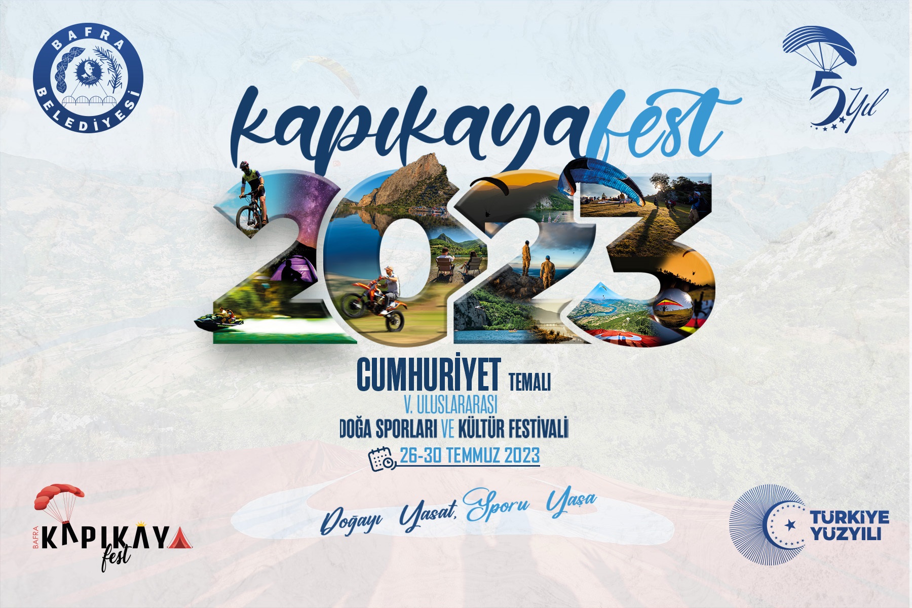 Bafra'nın Doğa ve Kültür Festivali Kapıkayafest 2023, Yüzüncü Yılında Cumhuriyeti Kutluyor