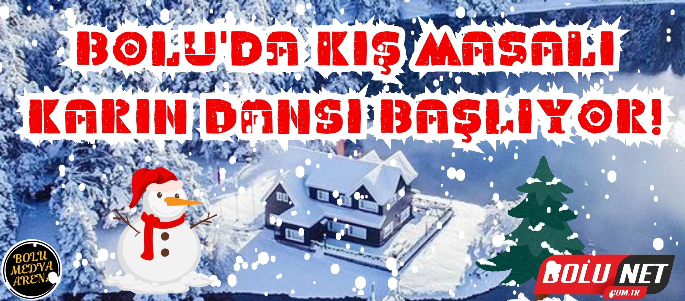 Bolu'da Kış Rüyası: Kar Tanelerinin Gökyüzü Buluşması!...BoluNet