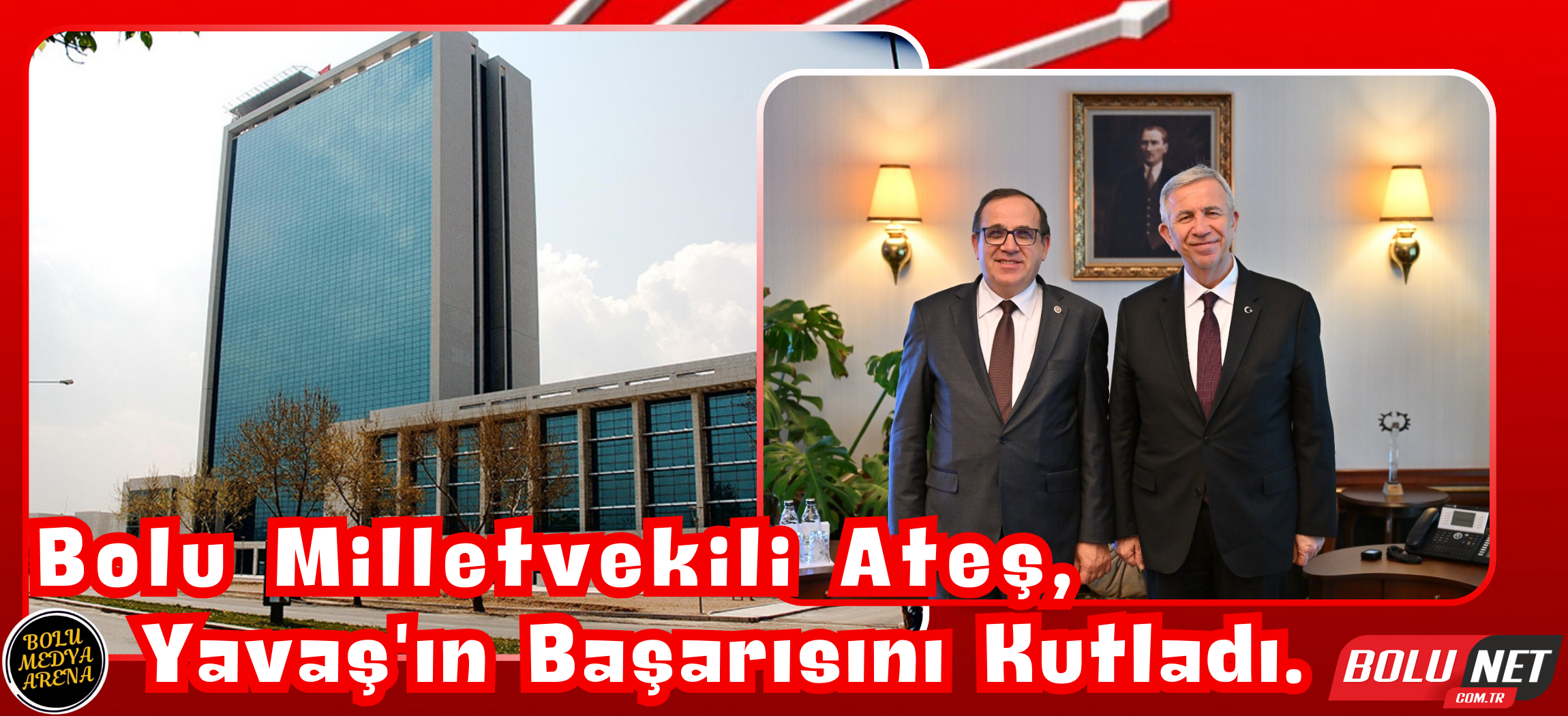 Ankara'nın Başarısı Bolu'dan Takdirle Karşılandı: Türker Ateş Mansur Yavaş'ı Ziyaret Etti... BoluNet