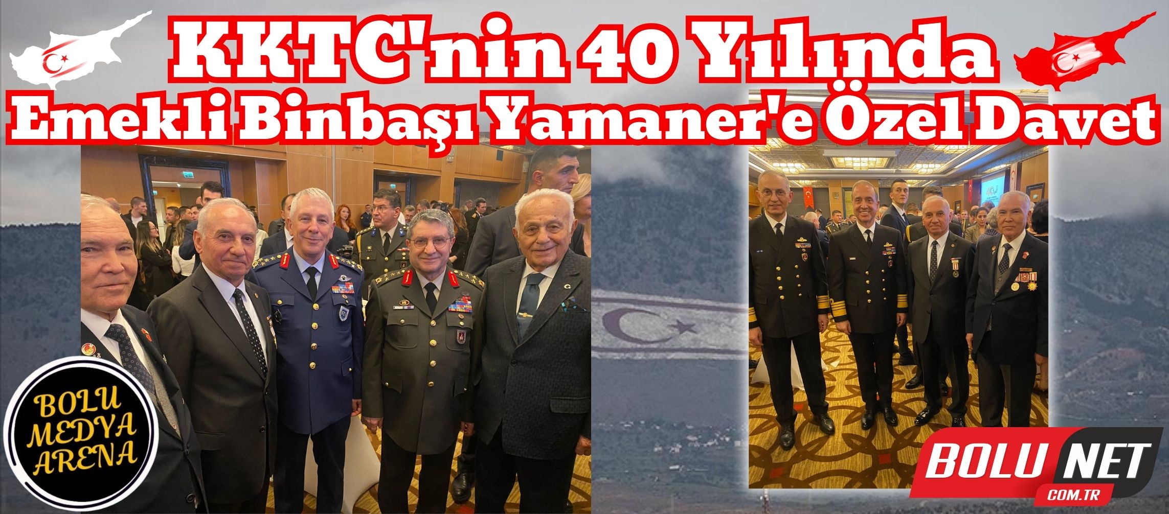 Kıbrıs Gazisi Yamaner, KKTC'nin 40. Yılını Onurlandırdı... BoluNet