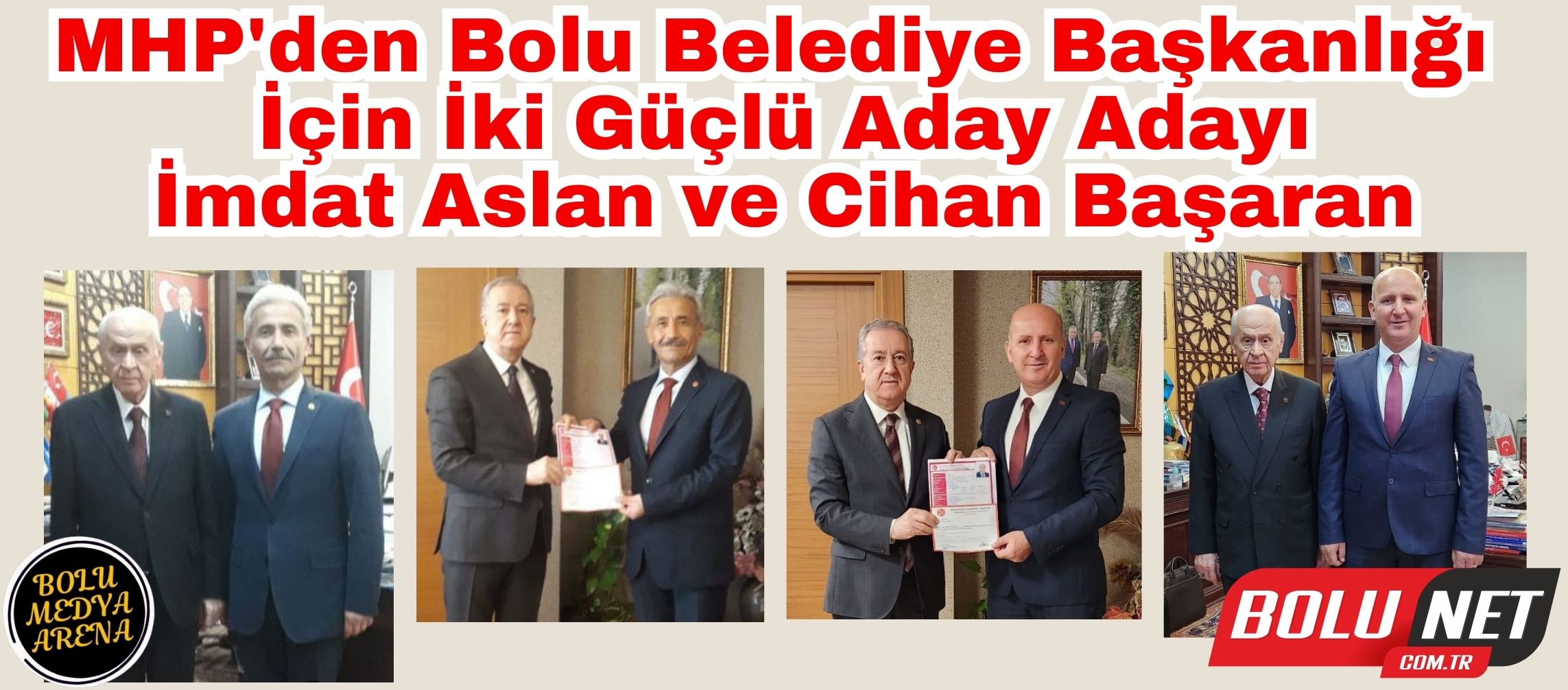 MHP'den Bolu Belediye Başkanlığı İçin İki Güçlü Aday Adayı: İmdat Aslan ve Cihan Başaran...BoluNet