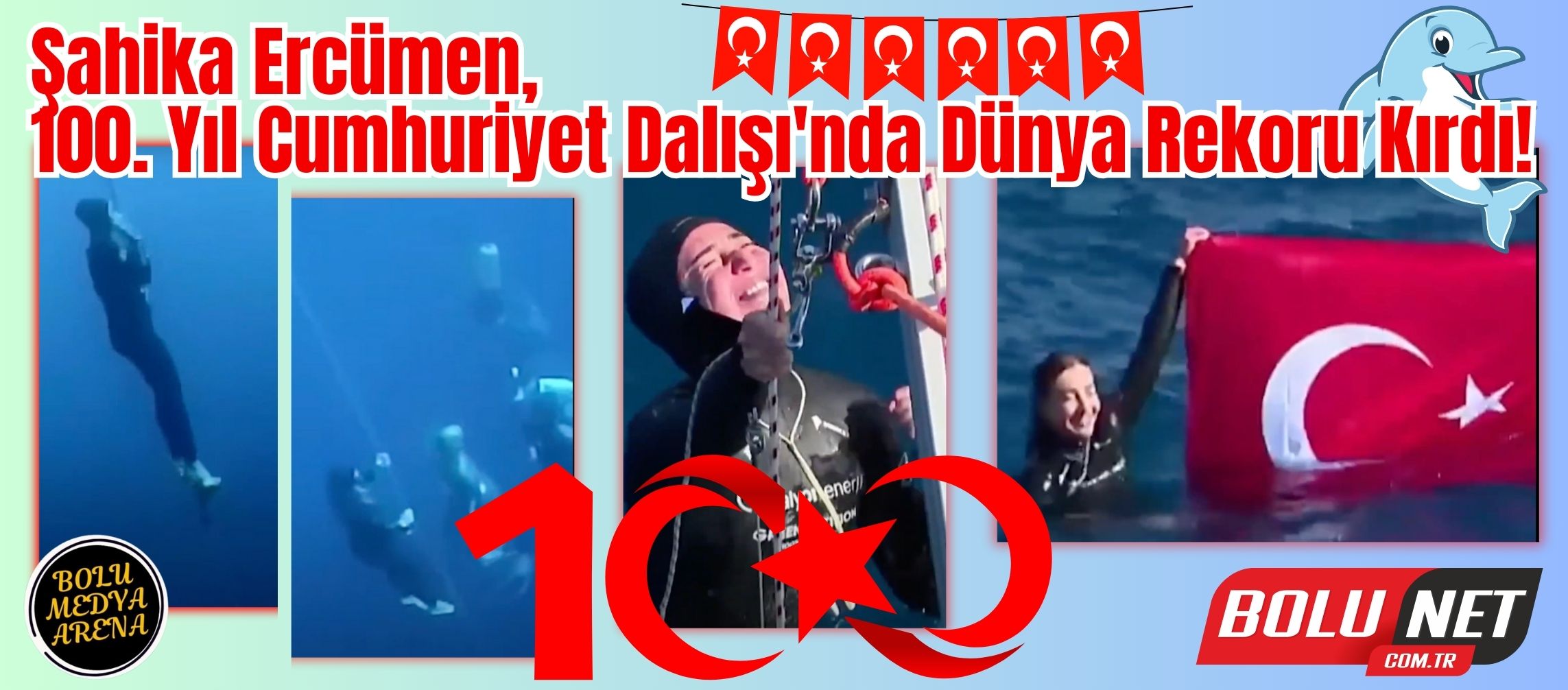 Cumhuriyet'in 100. Yılında Şahika Ercümen'den Dünya Rekoru!...BoluNet