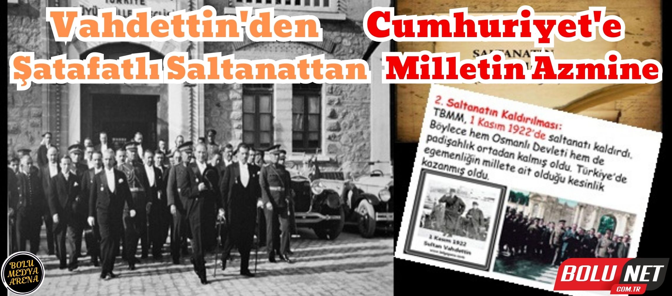 Saraydan Millete: Egemenliğin 101 Yıl Sonra Yankıları...BoluNet