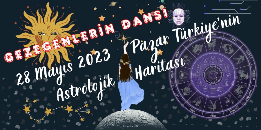 Gezegenlerin Dansı: 28 Mayıs 2023 Pazar Türkiye'nin Astrolojik Haritası