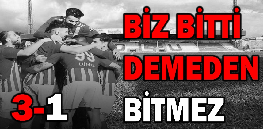 BİZ BİTTİ DEMEDEN BİTMEZ!