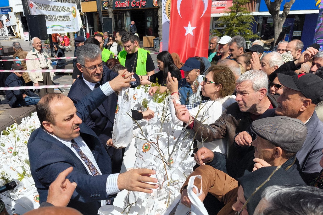 Bolu’da 20 bin fidan dağıtıldı...BoluNet