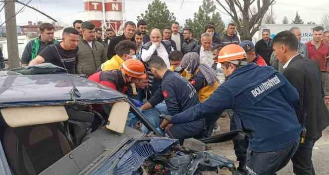 Bolu'da feci kaza: 1 ölü, 1 yaralı