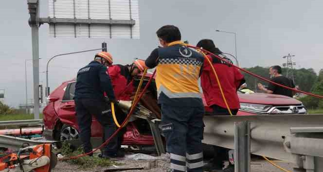 Bolu'da feci kaza: 1 ölü