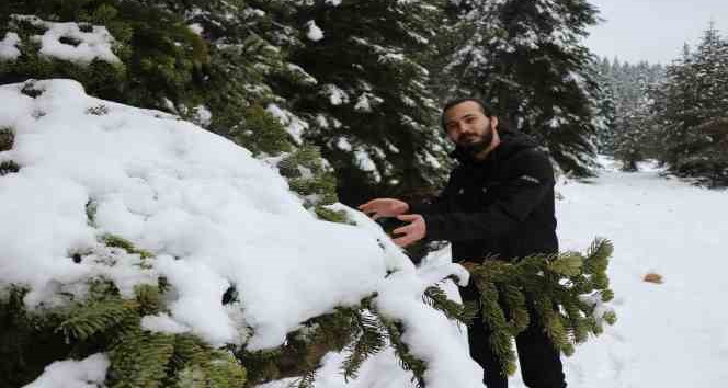 Bolu'da Nisan ayında kar sürprizi...