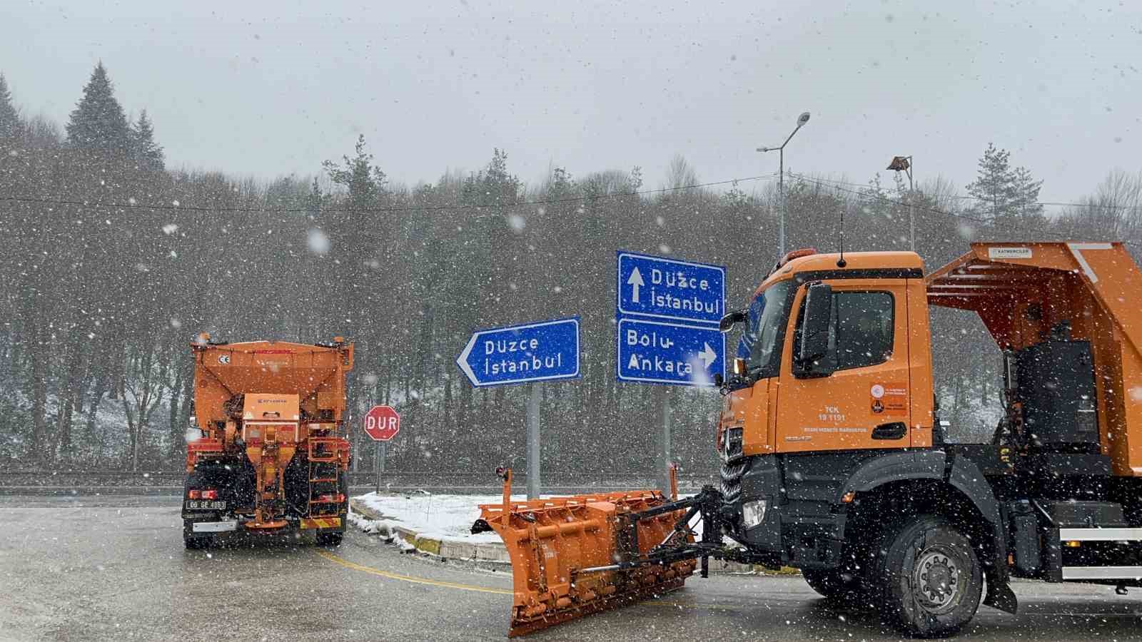 Bolu Dağı’nda kar yağışı başladı...BoluNet