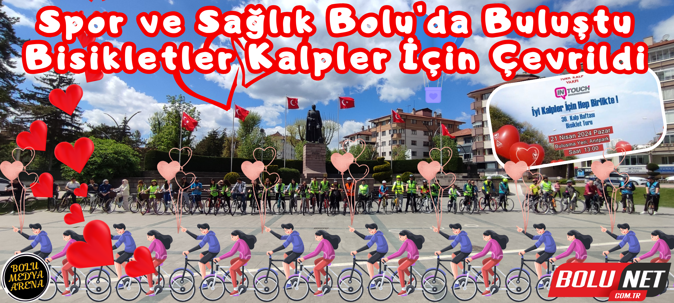 Bisikletlerin Ritmi Kalpleri Güçlendiriyor: Bolu Etkinliği... BoluNet