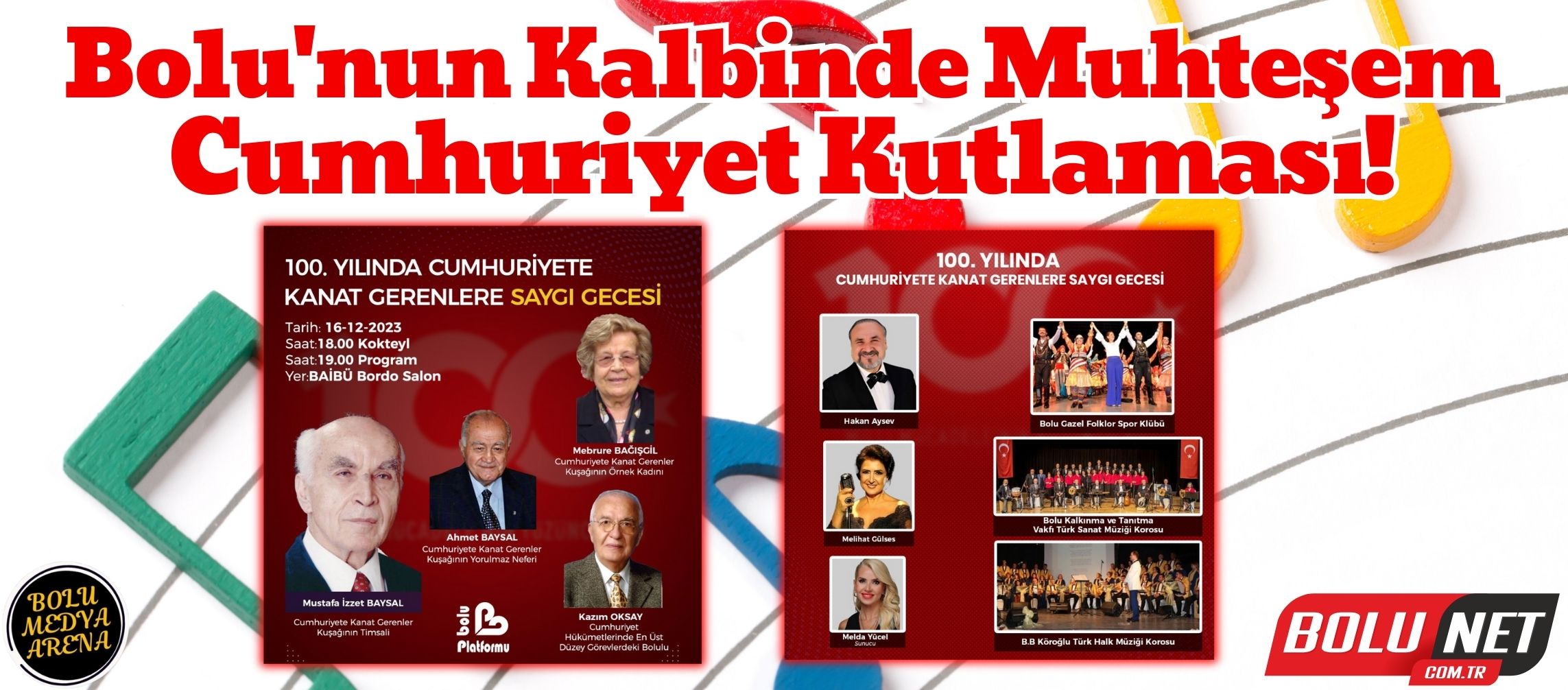 Bolu'da Cumhuriyet Coşkusu: BAİBÜ Bordo Salon'da Unutulmaz Gece!...BoluNet