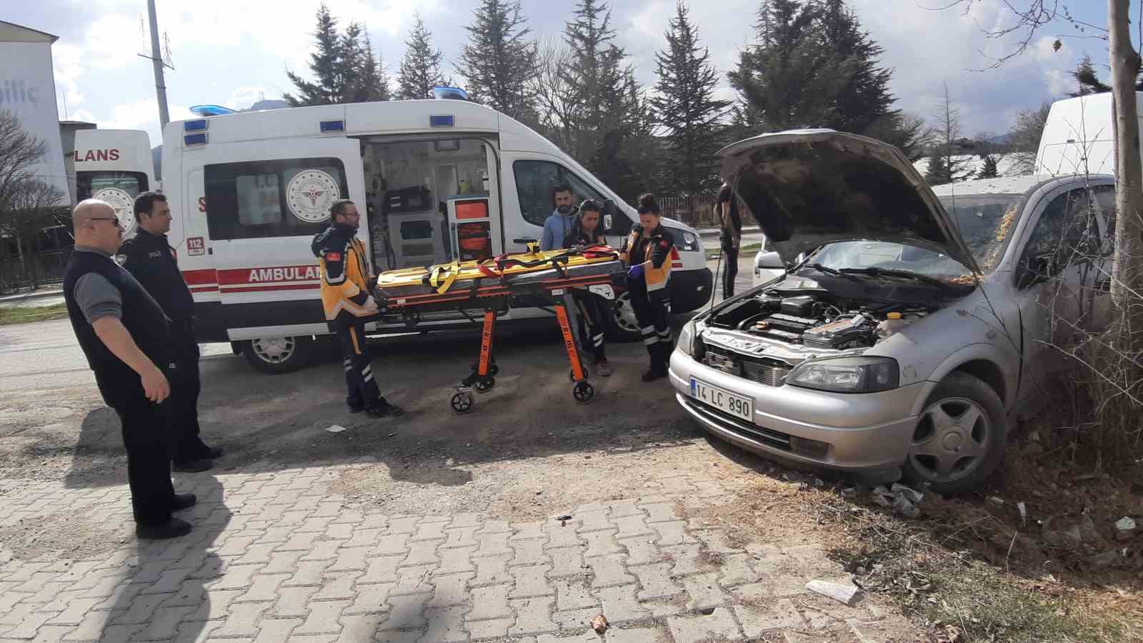 Hatalı sollama kazaya sebep oldu: 1 yaralı...BoluNet