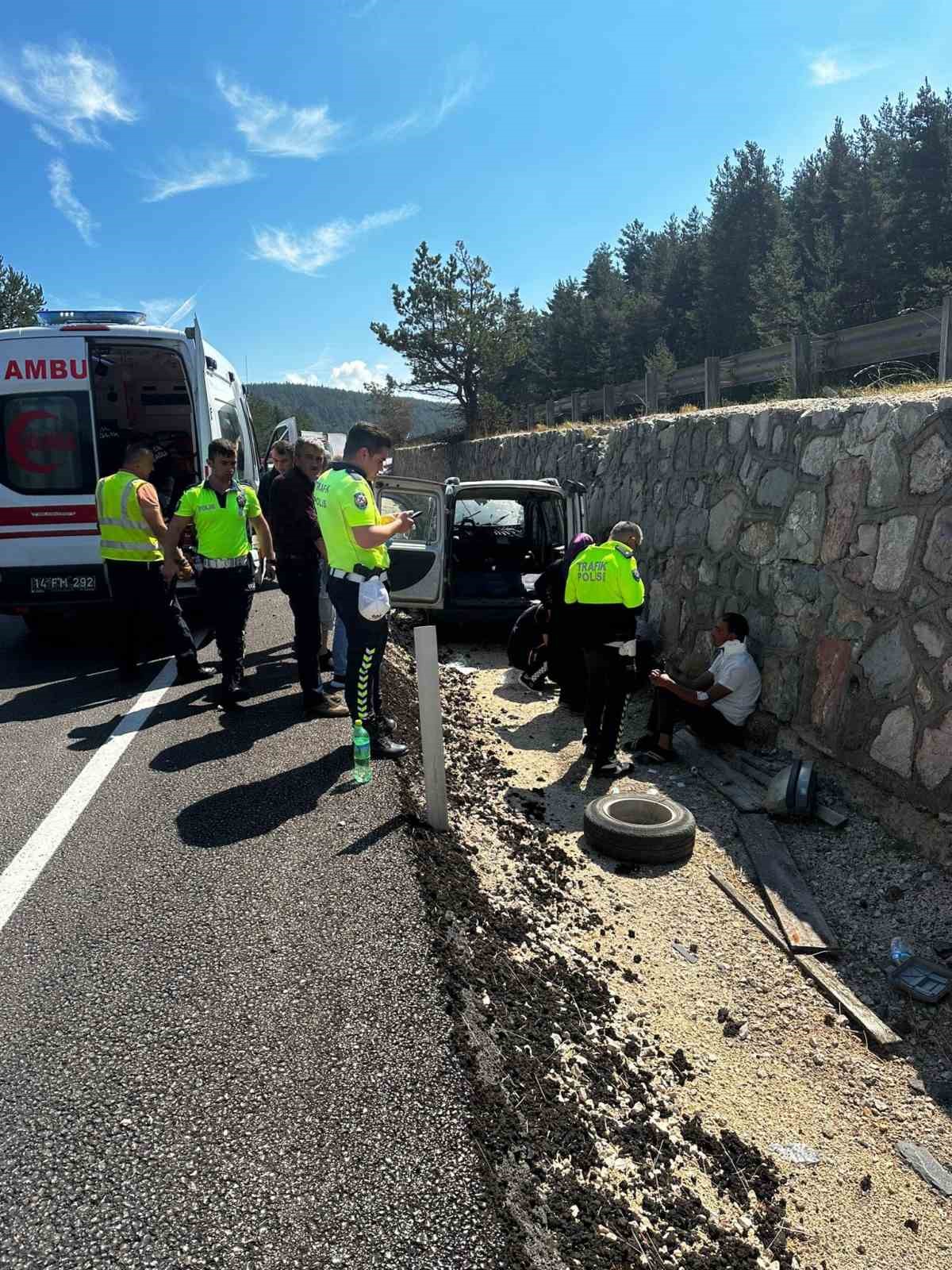 Kontrolden çıkan araç beton duvara çarptı: 1 yaralı 