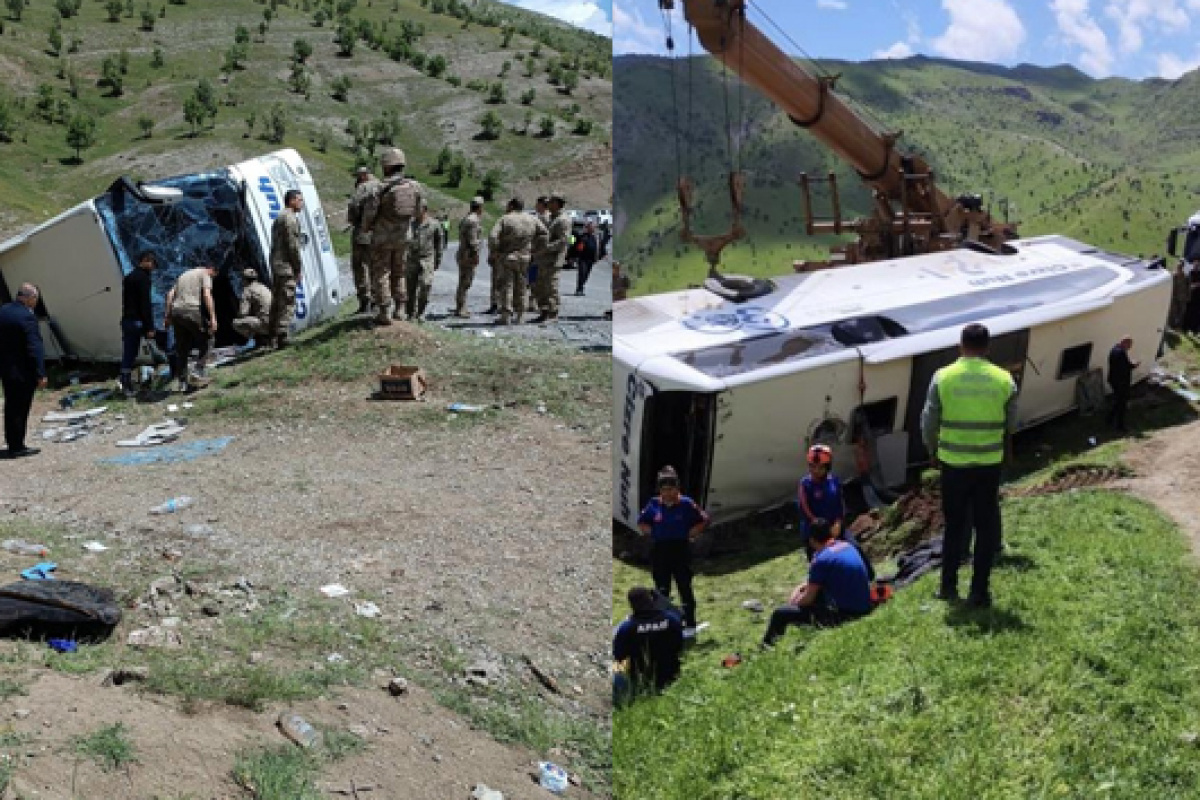 Şırnak'ta askeri personel taşıyan otobüs devrildi