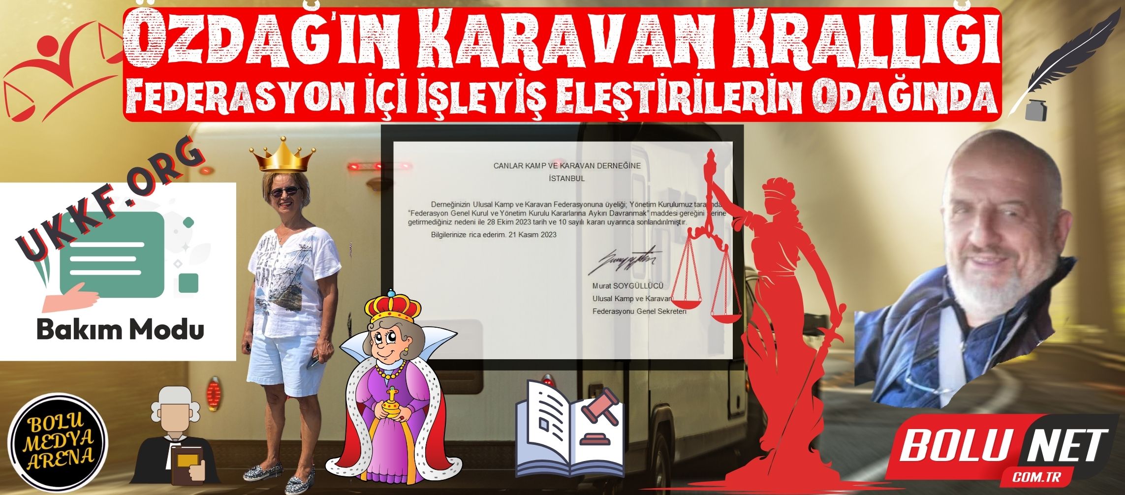 Karavan Federasyonunda Sarsıcı Karar: Sektörün Geleceği Tehlikede mi? Özdağ Yönetimindeki UKKF: İnovasyon mu, Statüko mu?... BoluNet