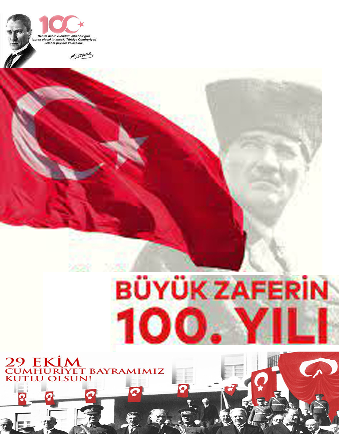 TÜM ÜLKEDE BÜYÜK ZAFERİN 100. YIL COŞKUSU KUTLU OLSUN